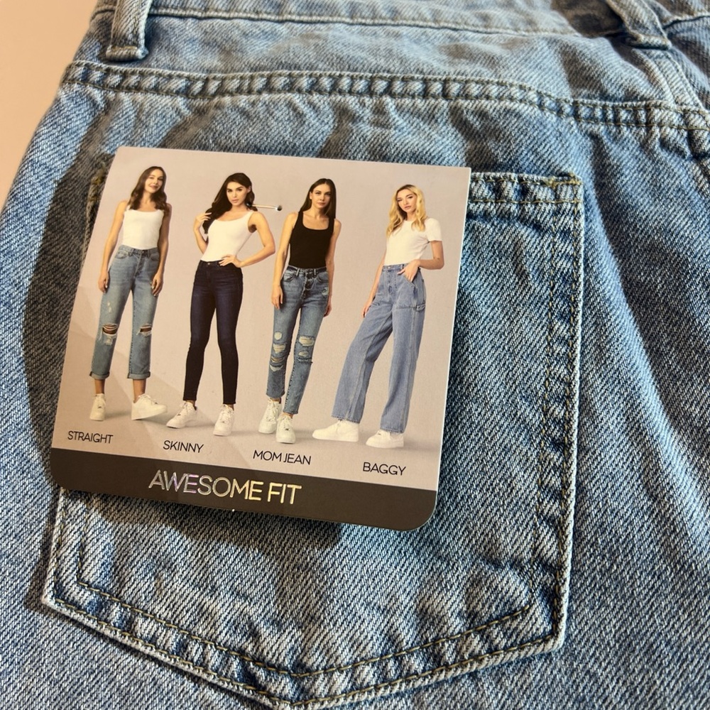 High Rise Blue Distressed Jeans - Picture 15 of 15